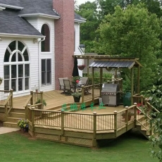 防腐木花園休息平臺(tái) 防腐木花園休息平臺(tái)